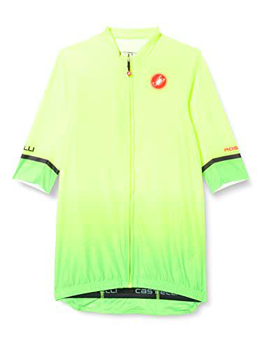 CASTELLI Camiseta Aero Race 6.0, Hombre, Amarillo Fluo/Verde, XS
