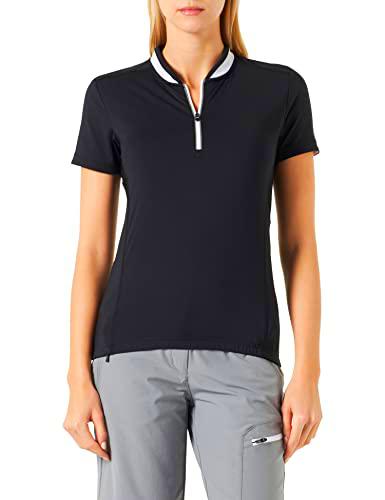 CMP - Camiseta ciclista elástica para mujer, Negro, S