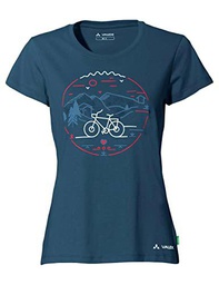 VAUDE Camiseta Ciclista de Mujer V, Dark Sea Uni, 34