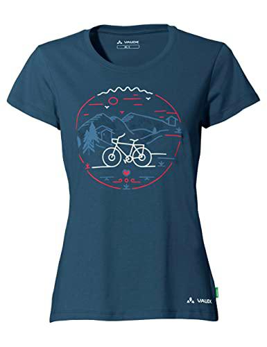 VAUDE Camiseta Ciclista de Mujer V, Dark Sea Uni, 34