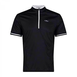CMP Camisetas de Ciclismo para Hombre, Blanco Y Negro, 54
