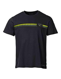 VAUDE Camiseta Ciclista para Hombre V, Negro Uni, Medium