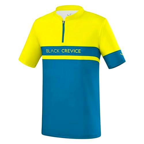 Black Crevice Camiseta de Ciclismo para Hombre I Tallas I Ropa de Ciclismo Masculina I Camiseta Deportiva para Hombre I Camiseta de Fitness I Ropa Deportiva Transpirable