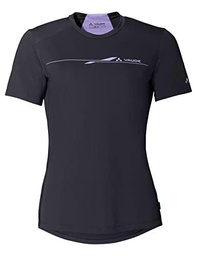 VAUDE Camiseta con Logotipo Qimsa para Mujer, Negro, 38