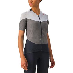 CASTELLI Gradient Color Block Jersey T-Shirt, Gunmetal Gray/Silver Gray, XS Women's