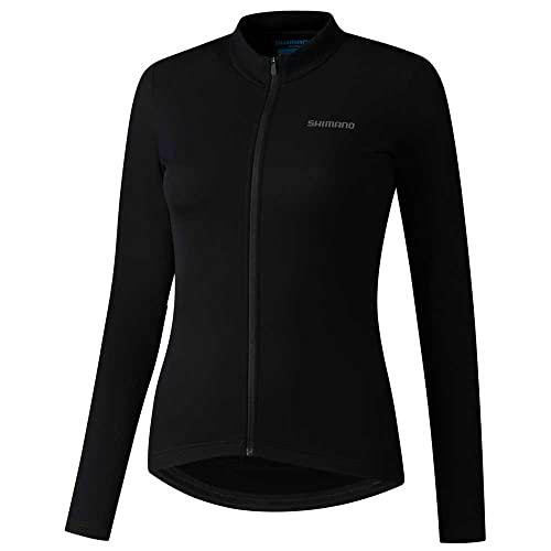 SHIMANO Sc97011 Camiseta Element LS para Mujer, Color Negro