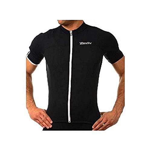 Santini 365 - Maillot, Talla L, Color Negro