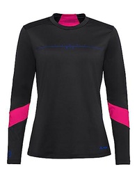 VAUDE Camiseta con Logotipo de Qimsa para Mujer, Negro, 42