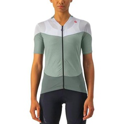 Castelli Gradient Color Block Jersey T-Shirt, Defender Green/Ivory