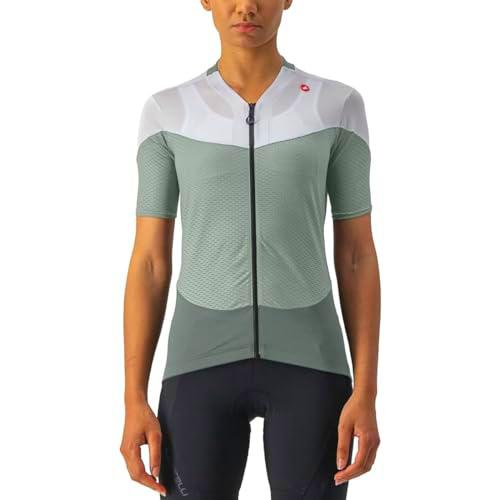 Castelli Gradient Color Block Jersey T-Shirt, Defender Green/Ivory