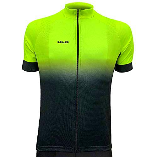 Uld Maillot Corto, Sport, Amarillo/Negro (Multicolor), s