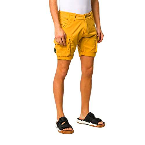 Alpha Crew Short Patch Industries Color 465-empire Yellow para Hombre Talla 29