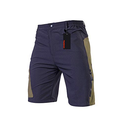 TOMSHOO Pantalones Cortos de MTB para Hombres, Pantalones Cortos de Ciclismo para Bicicletas