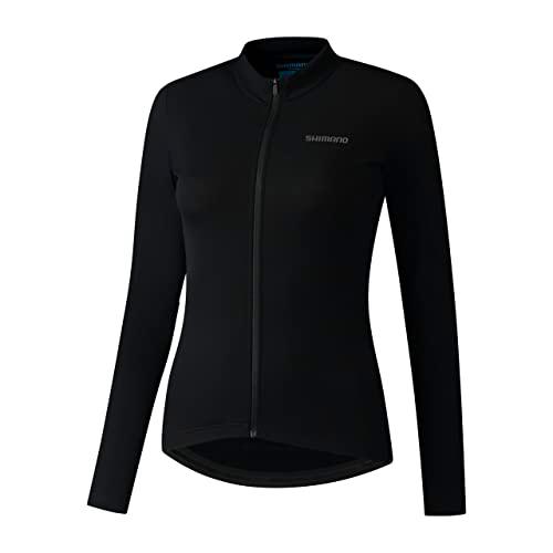 SHIMANO Sc97013 Camiseta Element LS para Mujer, Color Negro