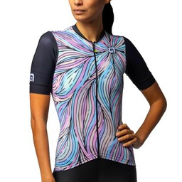 Alé Cycling Pragma Art Camiseta de Manga Corta, Color Pastel