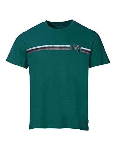 VAUDE Camiseta Ciclista para Hombre V, Verde grisáceo, Small