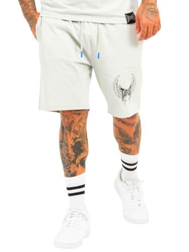 Tapout Tillusion Shorts Pantalones Cortos, Gris Claro