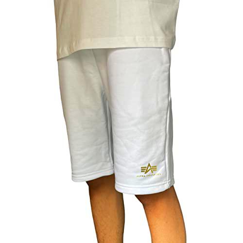 Alpha Basic Short SL Foil Print Industries Color 590-white/yellow Gold para Hombre Talla XXL