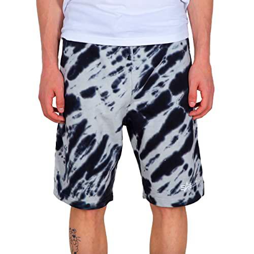Alpha Tye Dye Shorts Industries Color 03-Black para Hombre Talla L