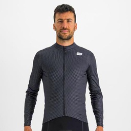 Sportful 1122506-002 Checkmate TH Jersey Hombre T-Shirt Black Galaxy Blue Cedar XL