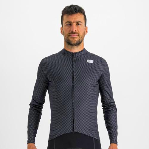 Sportful 1122506-002 Checkmate TH Jersey Hombre T-Shirt Black Galaxy Blue Cedar XL