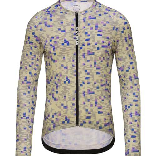 GOREWEAR Maillot Manga Larga Spinshift Hombre, Tech Beige/Scrub Purple, M