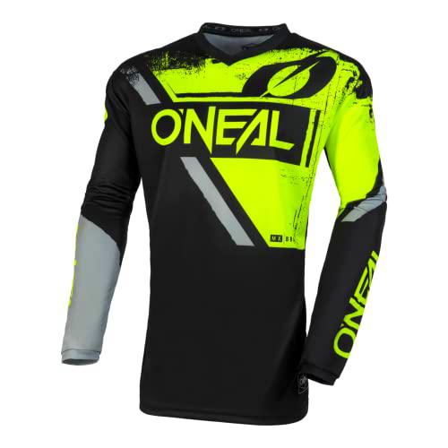O'Neal Punta Camisa, Negro Y Amarillo Neón, L Unisex Adulto