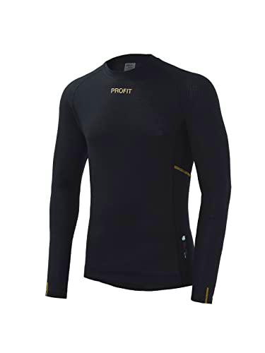 Spiuk Camiseta M/L Profit Cold&amp;Rain Hombre Negro T. XL
