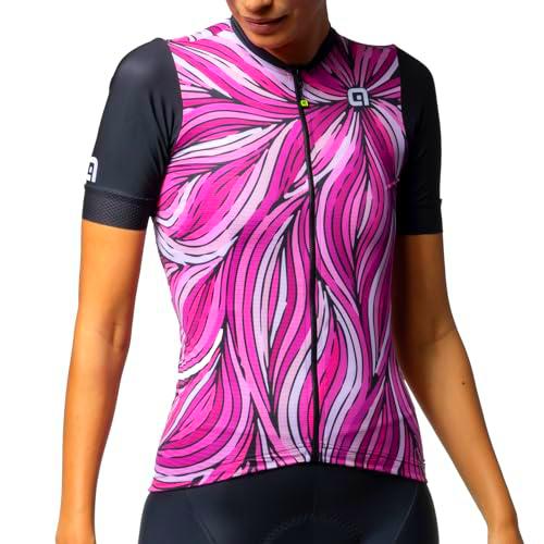 Alé Cycling Pragma Art Camiseta de Manga Corta, Rosa