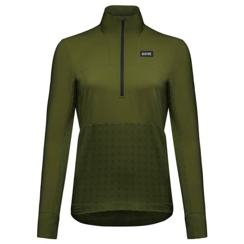GOREWEAR 1/2 Cremallera TrailKPR Hybrid Mujer, Utility Green, 44