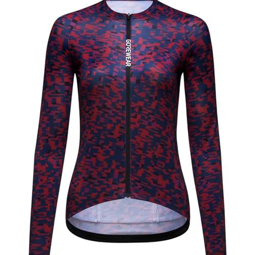 GOREWEAR Maillot Manga Larga Spinshift Mujer, Orbit Blue/Process Purple, 38