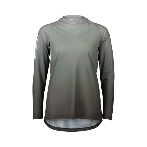 POC W's Essential MTB Lite LS Jersey T-Shirt, Gradient Sylvanite Grey, S Women's