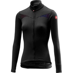 CASTELLI Sinergia Jersey FZ - Camiseta para Mujer, Color Negro, Talla M