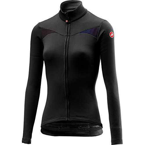 CASTELLI Sinergia Jersey FZ - Camiseta para Mujer, Color Negro, Talla M
