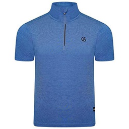 Dare2B Pedal It out Jrsy Camiseta Ligera de Jersey de Manga Corta con Media Cremallera con Tejido Q-WIC Plus y Ribete Reflectante Apto para Ciclismo y Senderismo