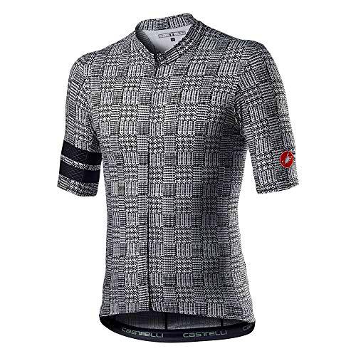 CASTELLI Maison Jersey Camiseta, Black/White, XL para Hombre