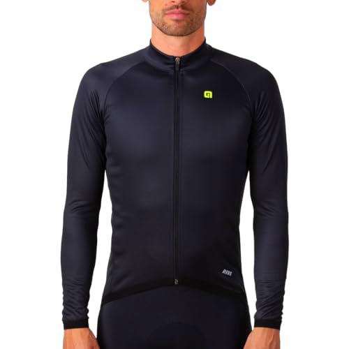 ALE' R-ev1 Térmico Jersey de Manga Larga, Negro, S para Hombre