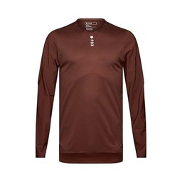 Fox Racing Flexair Pro - Maillot de Ciclismo de montaña de Manga Larga para Hombre, marrón, M