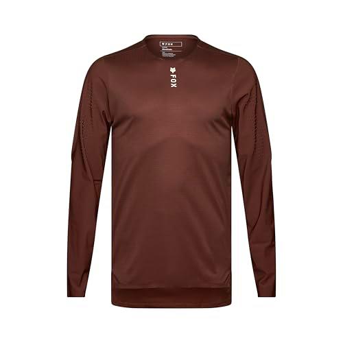 Fox Racing Flexair Pro - Maillot de Ciclismo de montaña de Manga Larga para Hombre, marrón, M