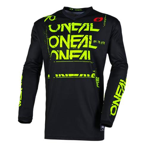 O'NEAL Maillot Element Static Negro/Amarillo neón XL