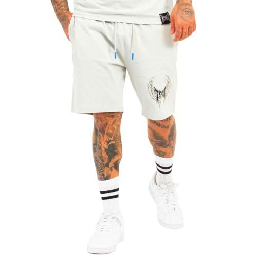 Tapout Tillusion Shorts Pantalones Cortos, Gris Claro