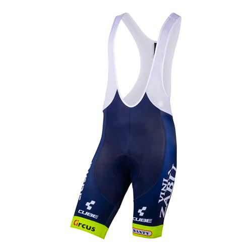 Nalini, INTERMARCHE - Pantalones Cortos de Ciclismo con Tirantes Blanco/Azul