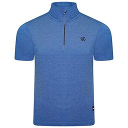 Dare2B Pedal It out Jrsy Camiseta Ligera de Jersey de Manga Corta con Media Cremallera con Tejido Q-WIC Plus y Ribete Reflectante Apto para Ciclismo y Senderismo