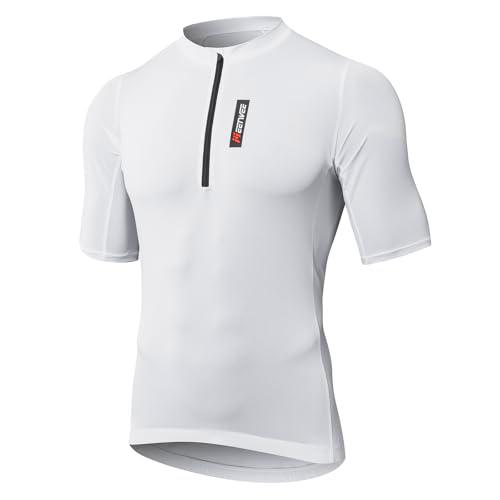 MEETWEE Maillot Ciclismo Hombre, Manga Larga/Corta Ropa de MTB Bicicleta Camisetas de Ciclismo Secado Rápido 3 Bolsillos Maillot Ciclismo Carretera