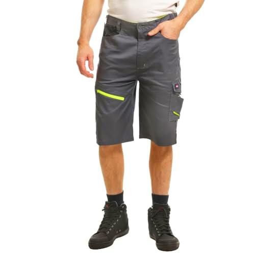 Lee Cooper LCSHO811 Ropa de Trabajo Reflectante para Hombre Pantalones Cortos Tipo Cargo con Bolsillos múltiples