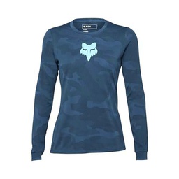 Fox Racing Maillot de Ciclismo de Manga Larga para Mujer