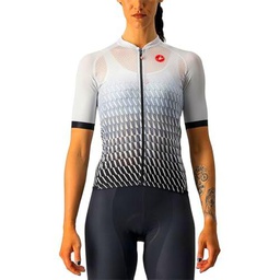 CASTELLI Camiseta Larga para Mujer, White/Silver Gray-Light Black, XL