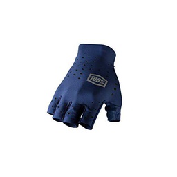 100% Sling Short Finger Gloves Navy SM Guantes, Hombres