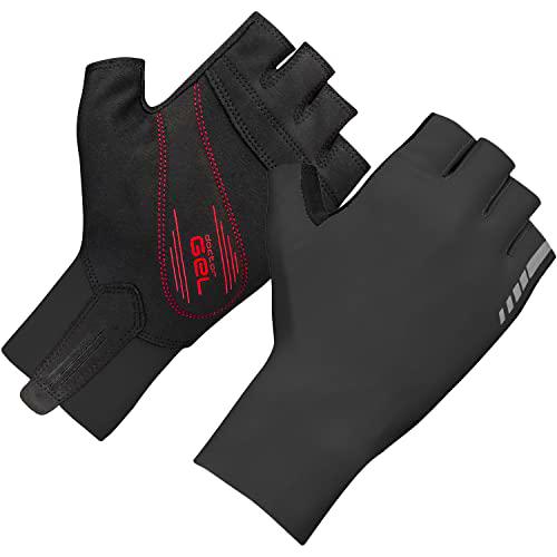 GripGrab Guantes de Ciclismo Cortos Aero TT Profesional Competición Acolchado 2mm DoctorGel Road MTB CX Contrarreloj