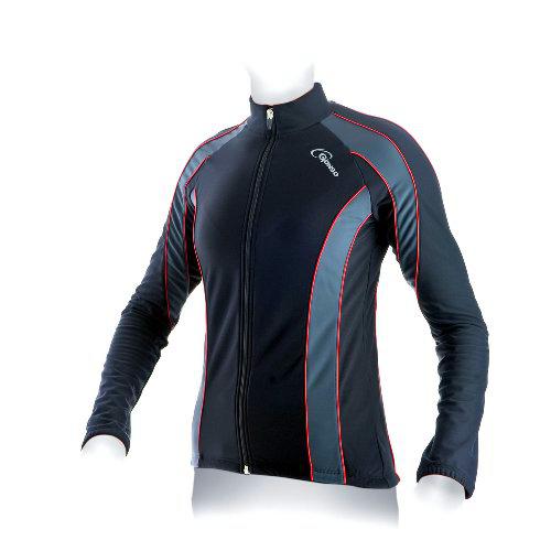 Gonso - Maillot para Mujer, Talla 44, Color Negro/Rojo